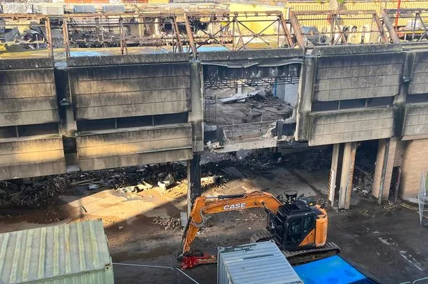 Cardiff's Debenhams department store now nearly fully demolished